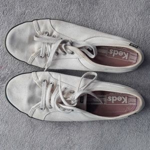Plain White Keds Sneakers
